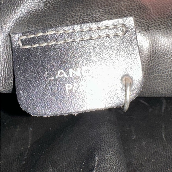 Lancel Paris made in Italy black velvet vintage cross body bucket bag - Picture 6 of 15